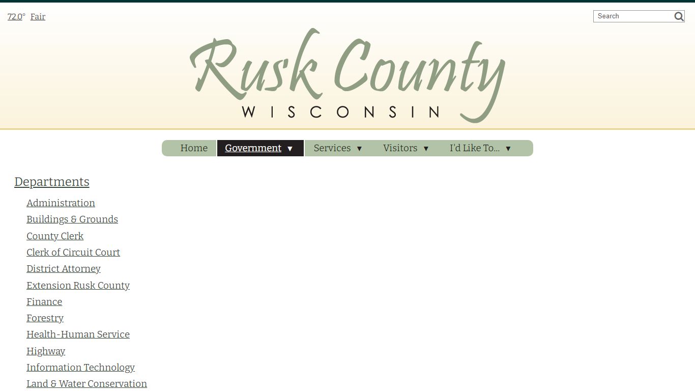 Departments - Rusk County, WI